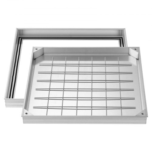 Šulinio dangtis su rėmu VEVOR ZD005-SZ, 600 x 600 mm