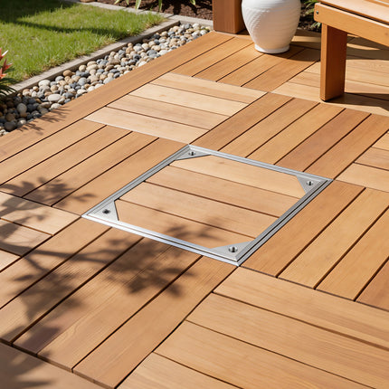 Šulinio dangtis su rėmu VEVOR ZD003-SZ, 300 x 300 mm