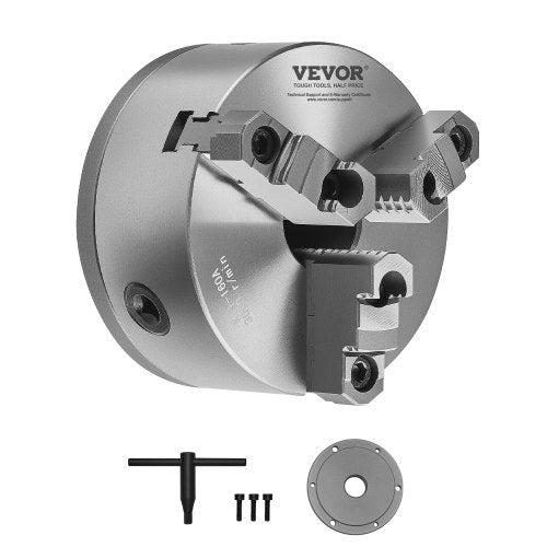 Trijų kumštelių tekinimo griebtuvas VEVOR K11 160A, 160 mm