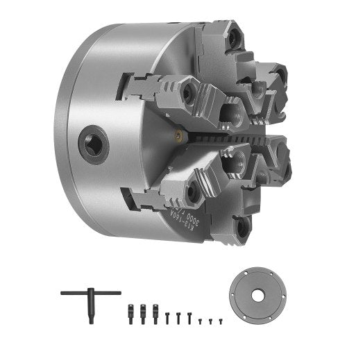 6 griebtuvų tekinimo staklių griebtuvas VEVOR K11 160A (D1-4), 160 mm