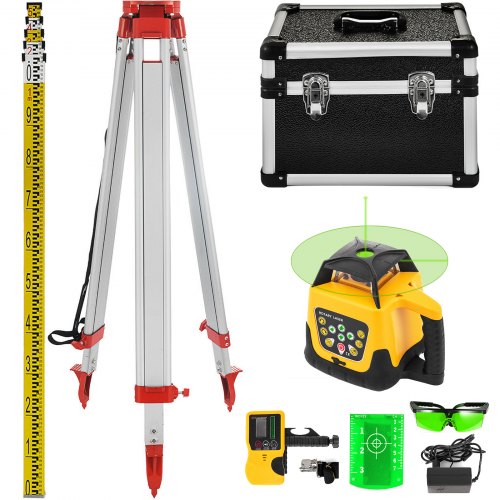 Rotacinis lazerinis nivelyras VEVOR Green Laser Kit, 500 m veikimo nuotolis