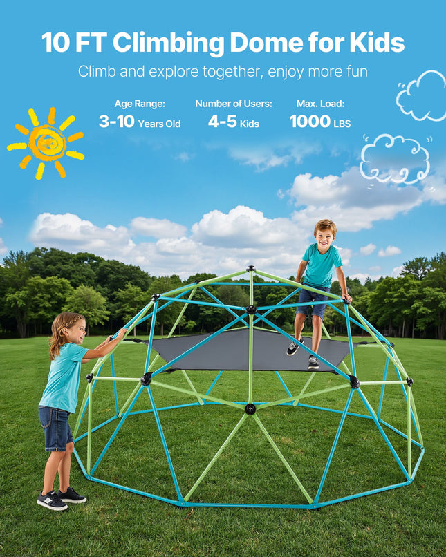 Laipiojimo kupolas VEVOR JX-DC-10HSW, 305 cm su sūpynėmis