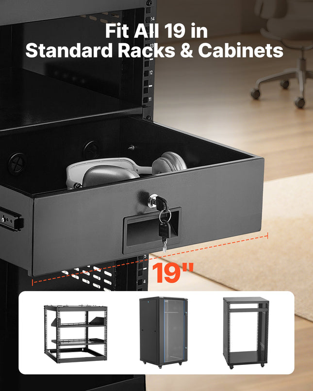 Rack spintos stalčius VEVOR SPT-T300-3A, 3U