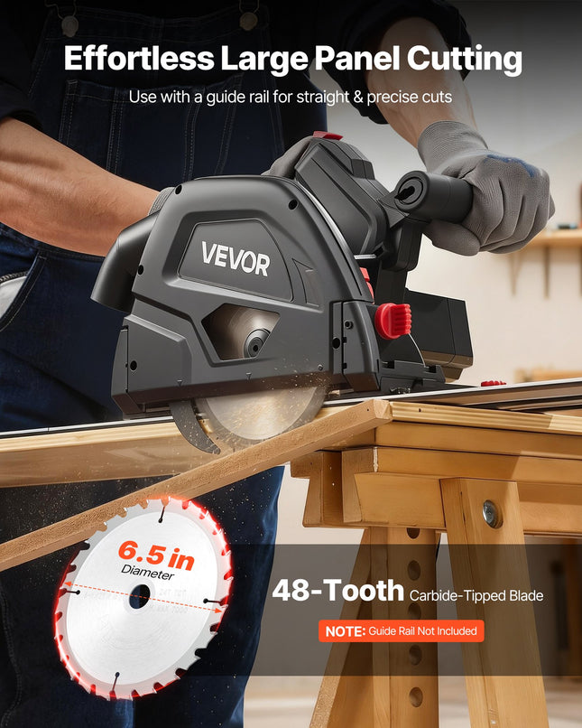 Įleidžiamas diskinis pjūklas VEVOR M1Y-4ZTH-160, 1200W