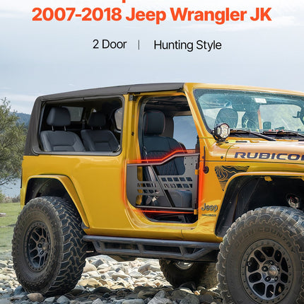 Vamzdinės durys VEVOR Jeep Wrangler JK (2007-2018), 2 durų komplektas