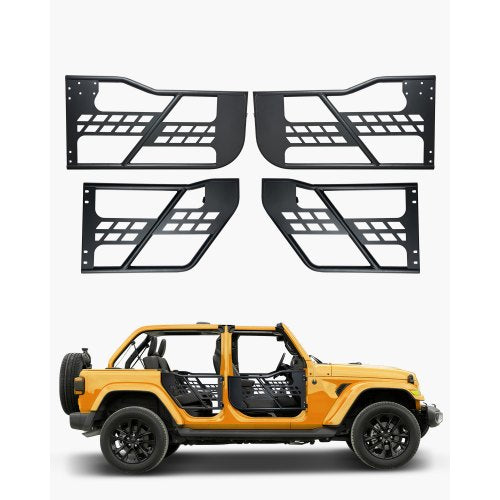 Vamzdinės durys VEVOR Jeep Wrangler JK (2007-2018), 4 durų komplektas
