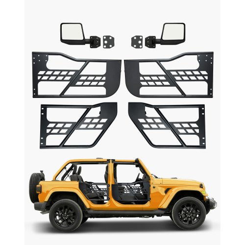 Vamzdinės durys VEVOR Jeep Wrangler JK (2007-2018), 4 durų komplektas