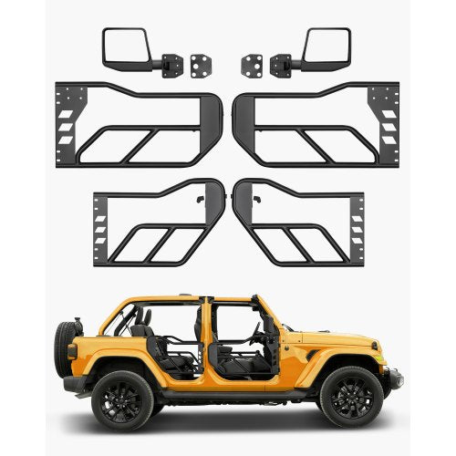 Vamzdinės durys VEVOR Jeep Wrangler JL / Gladiator JT, 4 durų komplektas
