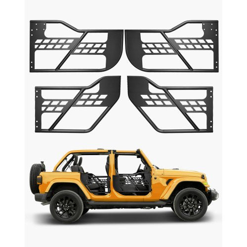 Vamzdinės durys visureigiams VEVOR Jeep Wrangler JL / Gladiator JT, 4 durų komplektas