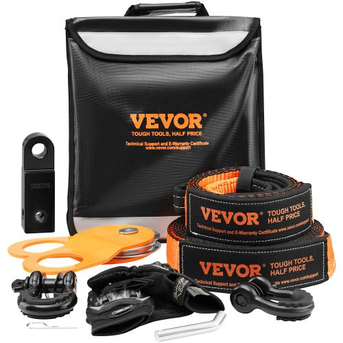 Bekelės gelbėjimo rinkinys VEVOR JPJYGJB8J000SBO12V0, 13 608 kg tempimo galia