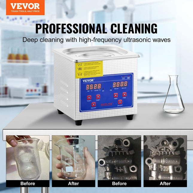 Ultragarsinė vonelė VEVOR Professional, 1,3 l