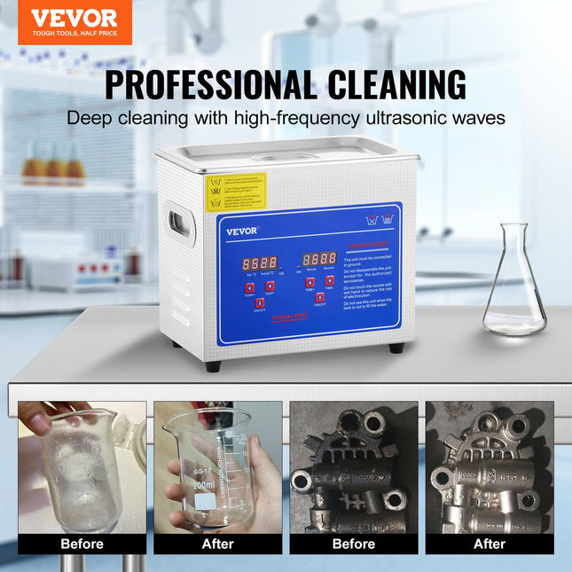 Ultragarsinė valyklė VEVOR Professional, 2,85 l