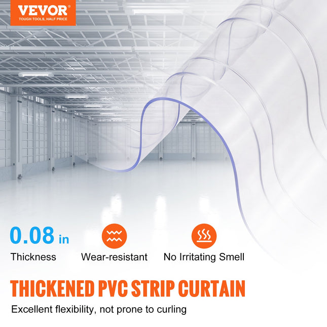 PVC juostinė užuolaida VEVOR TTV0, 50 m ilgio rulonas