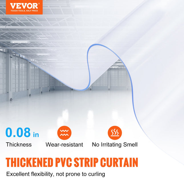 PVC juostinė užuolaida VEVOR WBV0, 50 m rulonas