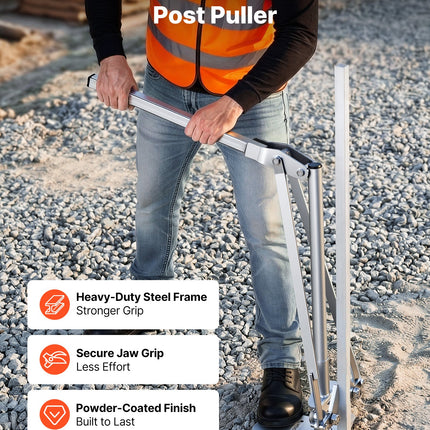 T formos stulpų ištraukėjas VEVOR BY-FPE-05, 90 mm griebtuvas