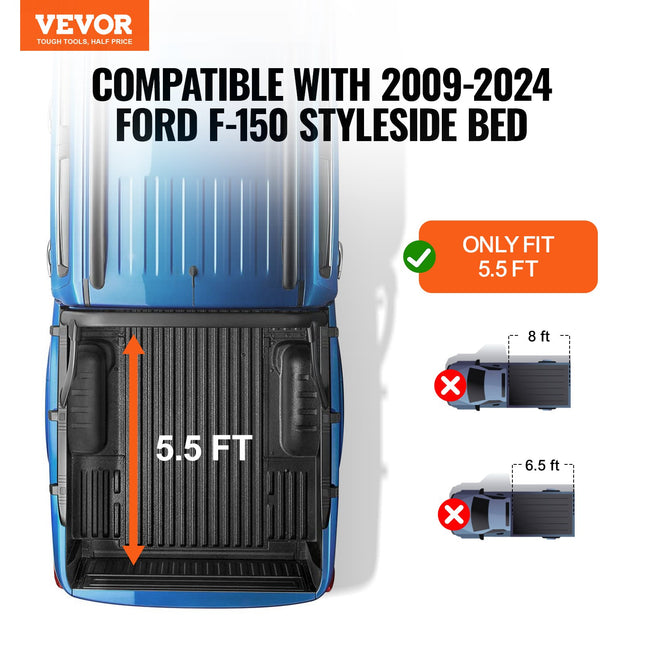 Pikapo kėbulo uždangalas VEVOR SRFD0955, skirtas Ford F-150 (2009–2024)