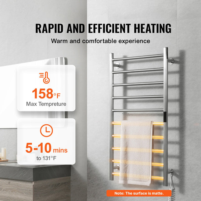 Elektrinis rankšluosčių džiovintuvas VEVOR 10 Bars, 5 lygių temperatūros reguliavimas