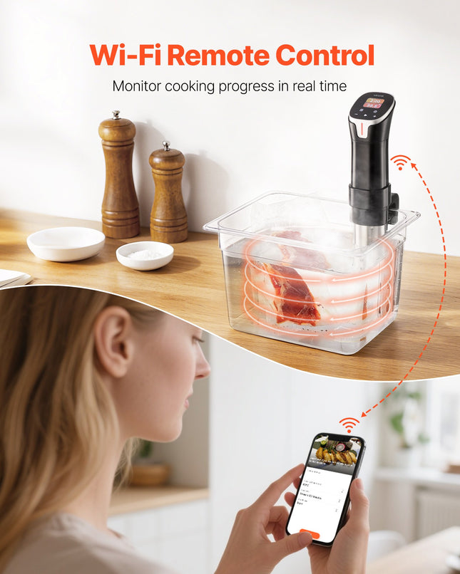 Lėto virimo prietaisas (Sous Vide) VEVOR SV-2401, 1100W