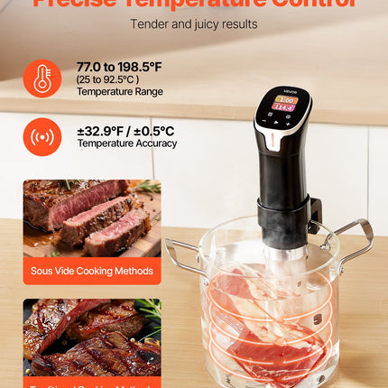 Lėto virimo prietaisas (Sous Vide) VEVOR SV-2401, 1100W