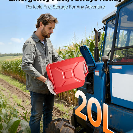 Metalinė kuro kanistrė VEVOR Yoilp3001, 20 l (2 vnt.)