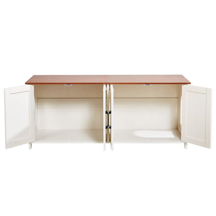 Kačių tualeto spintelė VEVOR SR253073WH, 120 cm