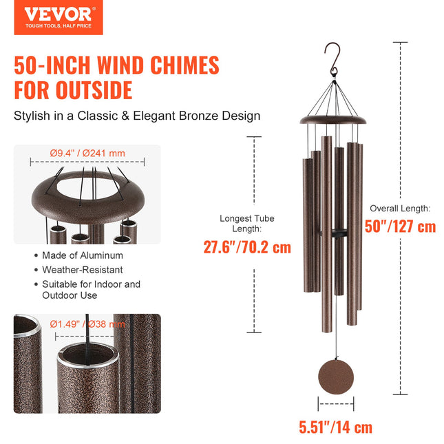 Lauko vėjo varpeliai VEVOR M22087, 1270 mm