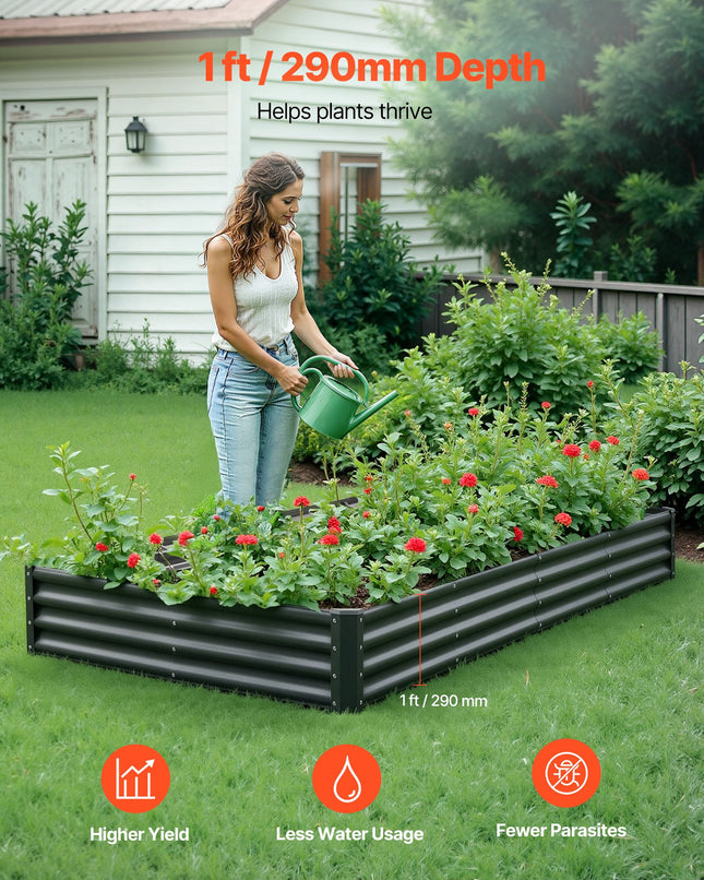 Pakelta lysvė VEVOR GM61010-240X120X28CM, 2,4 x 1,2 x 0,3 m