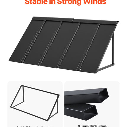 Metalinis stogelis virš durų ir langų VEVOR CGW-56INCH, 143 x 61 cm