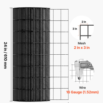 Metalinis tinklas VEVOR WGFS25001, 61 cm x 7,62 m