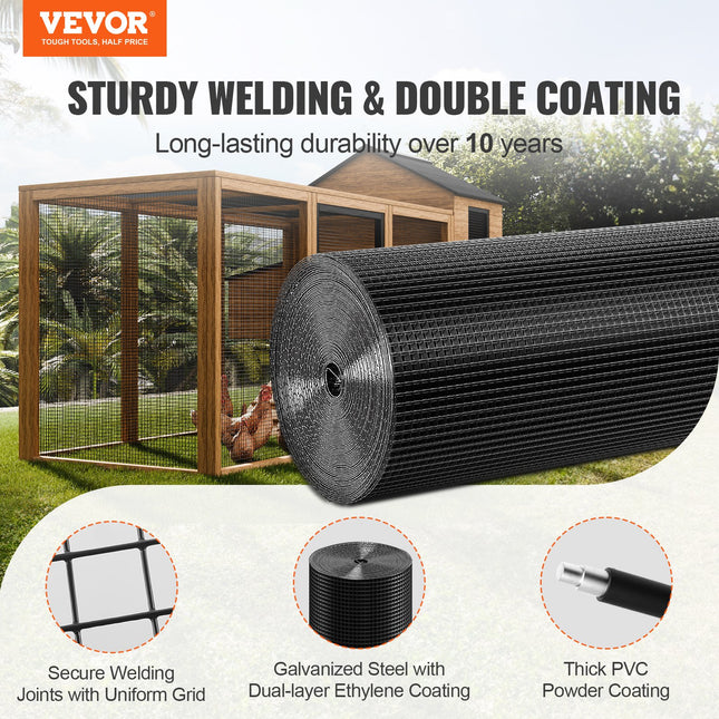 Tinklo tvora VEVOR SS19121236100, 910 x 30480 mm