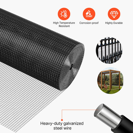 Metalinis tinklas VEVOR WGFS25007, 183 cm x 15,2 m