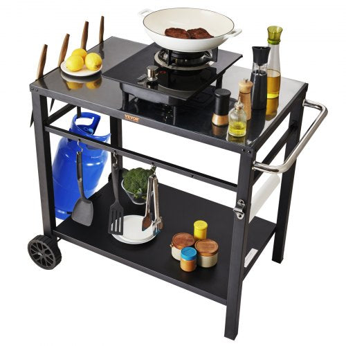 Lauko kepsninės ir maisto ruošimo stalas VEVOR TB0110001, 850x550 mm stalviršis