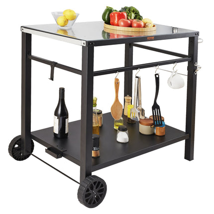 Lauko kepsninės ir maisto ruošimo stalas VEVOR TB0110001, 850x550 mm stalviršis