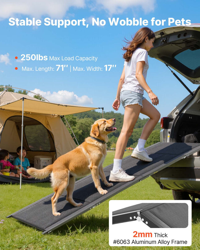 Šunų rampa automobiliui VEVOR 180*44, iki 113 kg