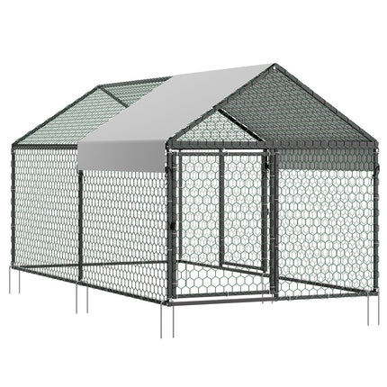 Metalinis vištidės aptvaras VEVOR CRCFG0102, 1 x 2 x 1 m