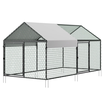 Metalinis vištidės aptvaras VEVOR CRCFG0102, 1 x 2 x 1 m