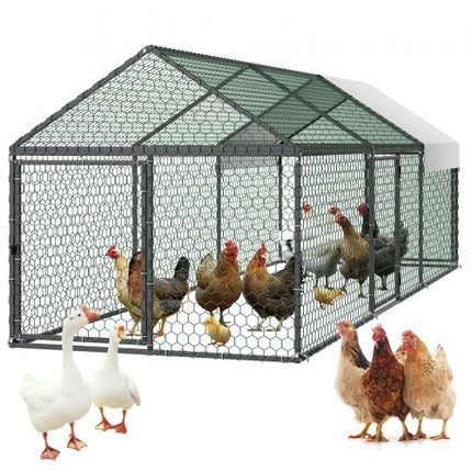 Metalinis vištidės aptvaras VEVOR CRCFG0103, 1 x 3 x 1 m