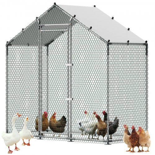 Metalinis vištidės aptvaras VEVOR CRC0201, 2 x 1 x 2 m