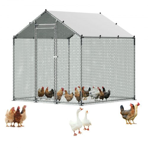 Metalinis vištidės aptvaras VEVOR JD222, 2x2x2 m