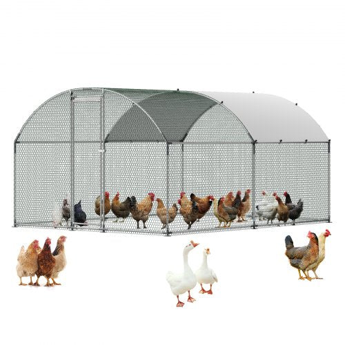 Metalinis vištidės aptvaras VEVOR YD342, 3x4x2 m