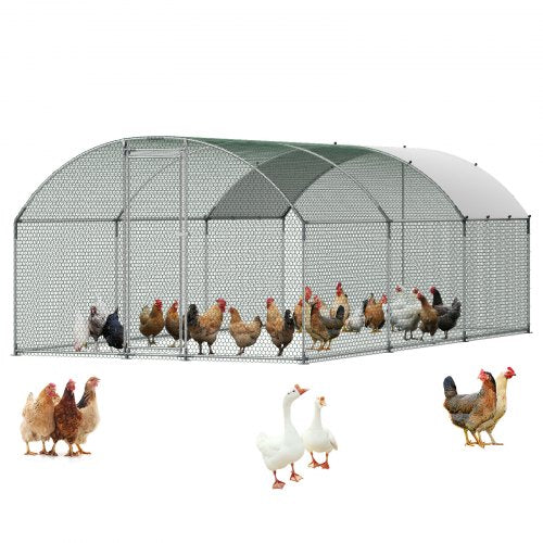Metalinis vištidės aptvaras VEVOR YD362, 3x6x2 m