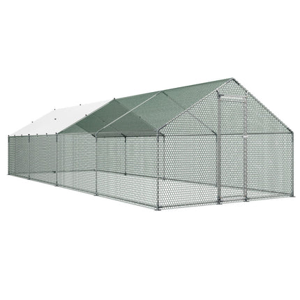 Metalinis vištidės aptvaras VEVOR JD382, 3x8x2 m