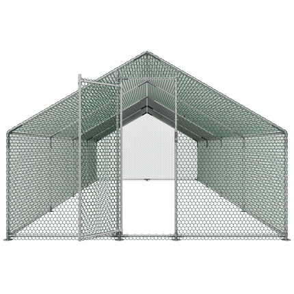 Metalinis vištidės aptvaras VEVOR JD382, 3x8x2 m