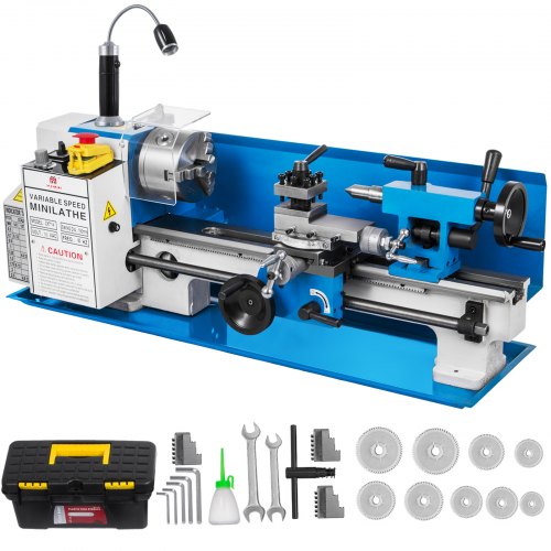 Mini metalo tekinimo staklės VEVOR 7x14, 550W