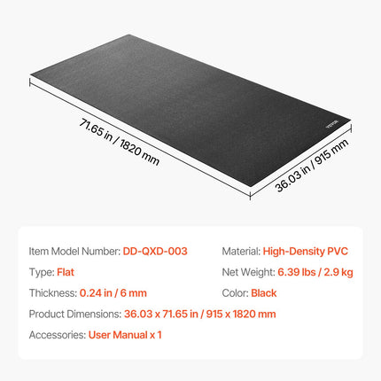 Treniruoklių kilimėlis VEVOR DD-QXD-003, 915x1820 mm