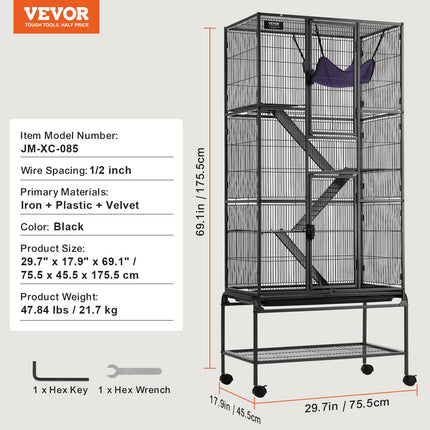 Graužikų narvas VEVOR JM-XC-085, 175 cm aukščio