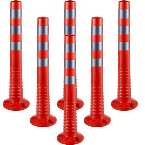 Kelių atitvarų stulpeliai VEVOR, 6 vnt. komplektas, 75 cm aukščio