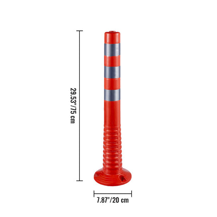 Kelių atitvarų stulpeliai VEVOR, 6 vnt. komplektas, 75 cm aukščio