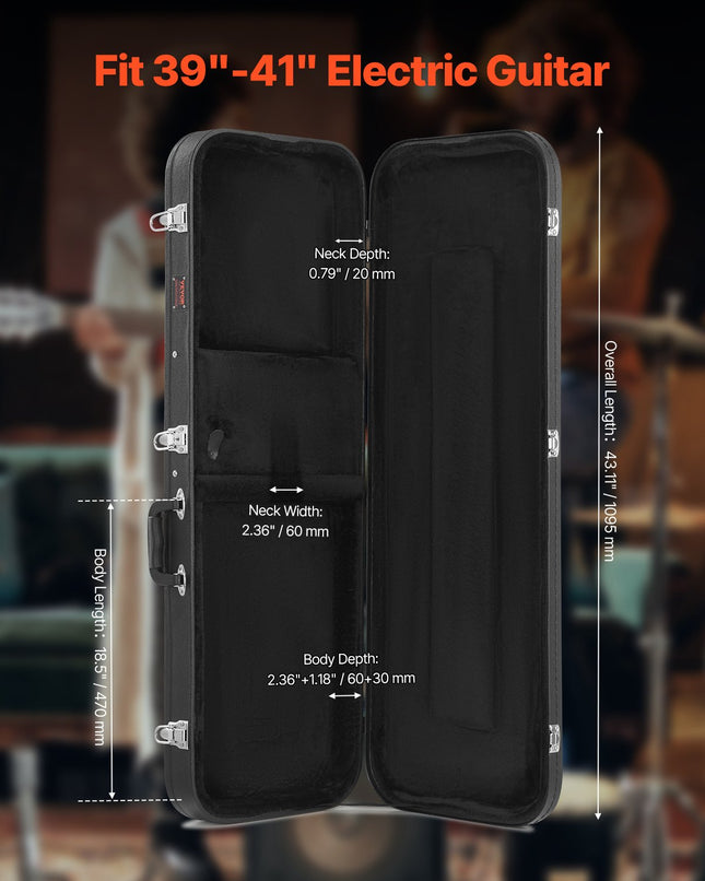 Elektrinės gitaros dėklas VEVOR JX-41A, 1095 mm