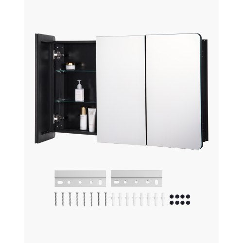 Vonios spintelė su veidrodžiu VEVOR ML40×25.5-3, 101,7 x 64,7 cm